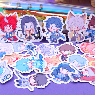 原创李白韩信手账诸葛亮王者周边澜游戏赵云周边曜手机闪光贴纸