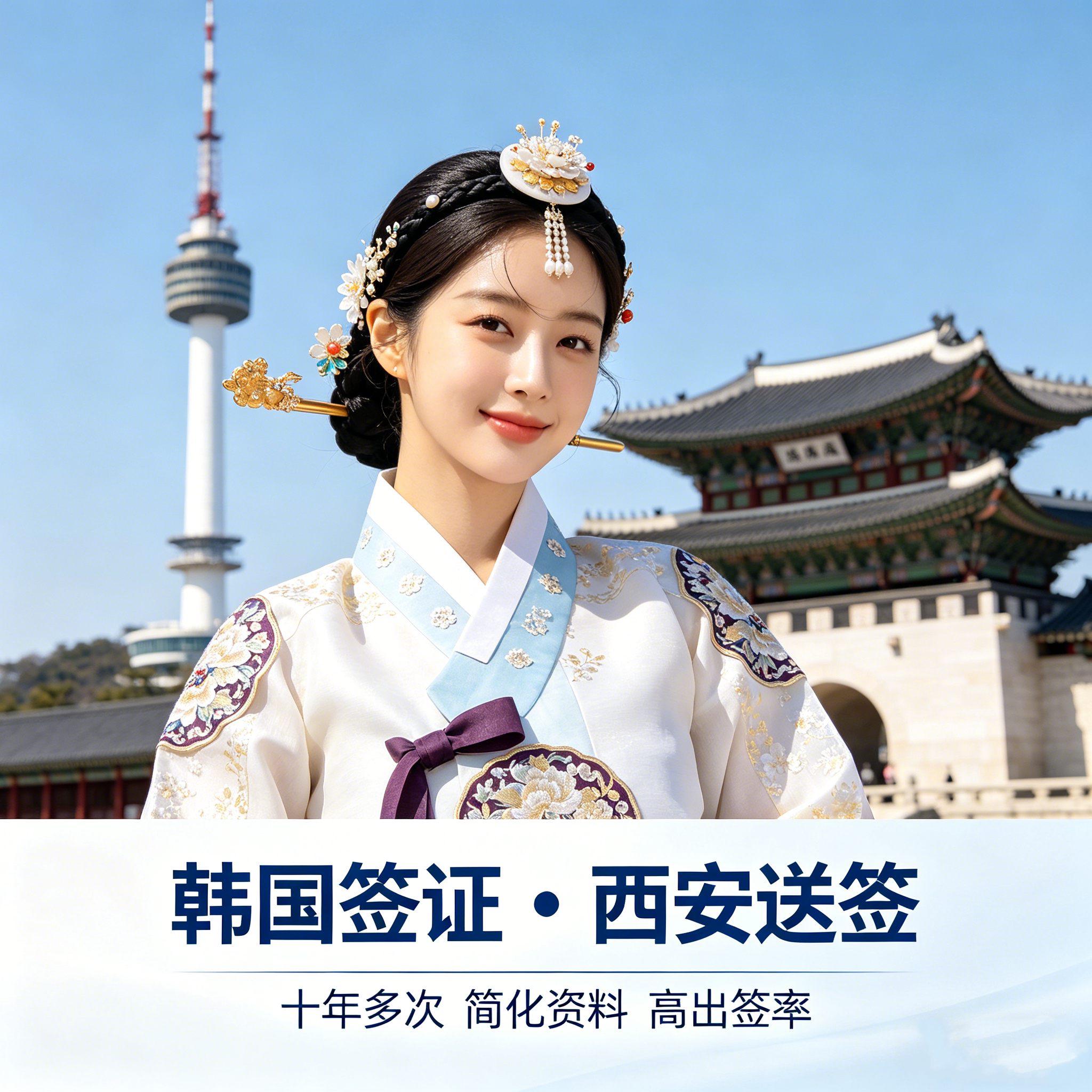韩国·十年多次旅游签证·西安送普通签证