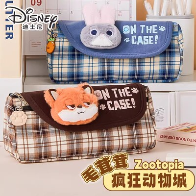 正版疯狂动物城学生趣味玩偶笔袋