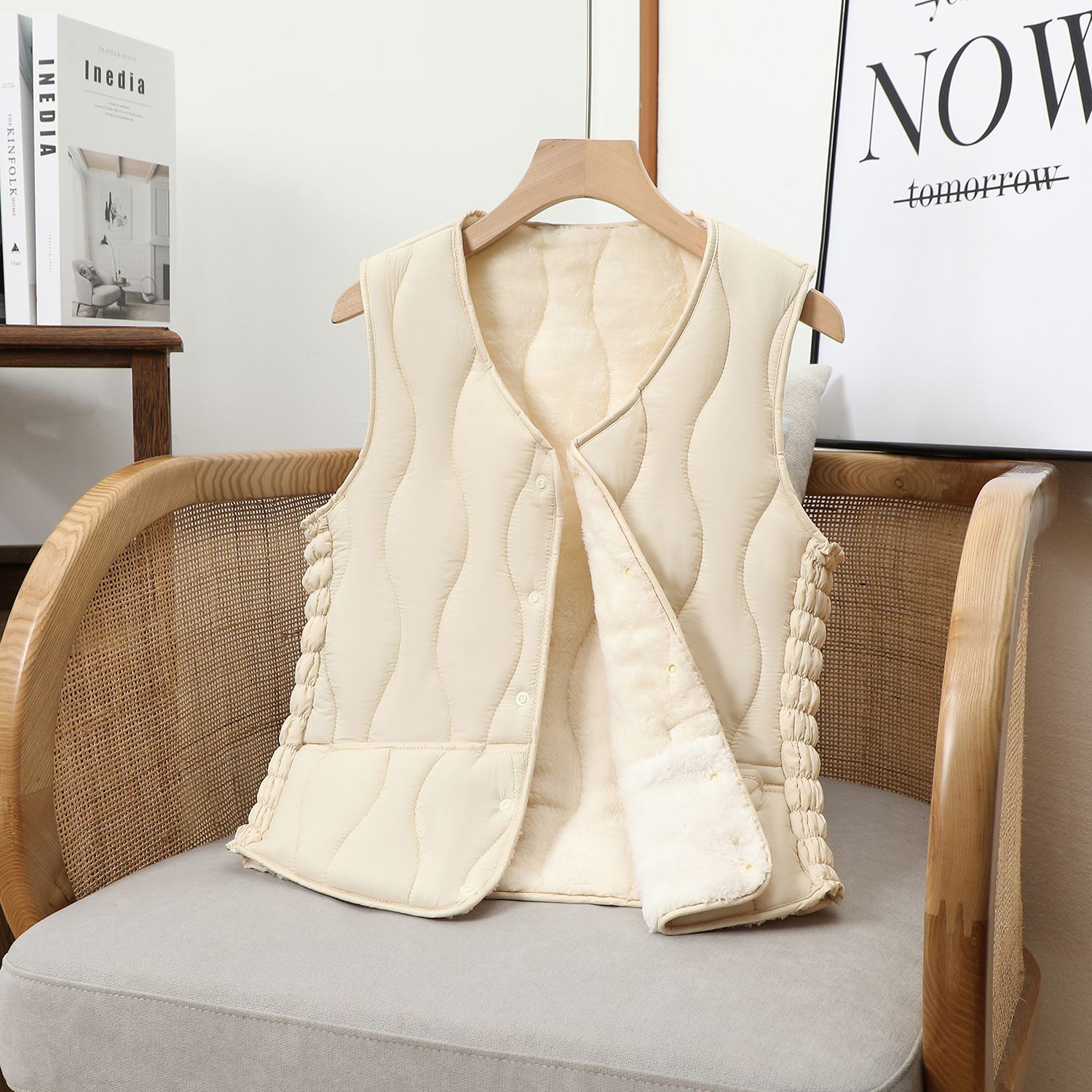 冬季新款羽绒棉马甲女外穿加绒保暖坎肩女士内穿贴身轻薄内胆马夹