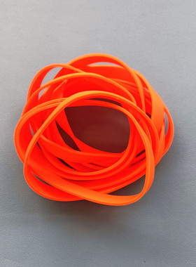 橡皮筋绑带硅胶制品橙色直径43毫米直径72mm直径89mm弹力胶圈新品