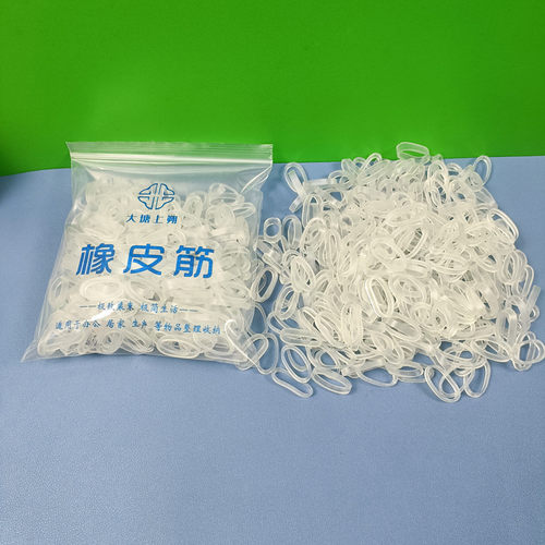三捻子透明橡胶圈新款热销优质橡皮筋直径20mmTPR材质简约办公