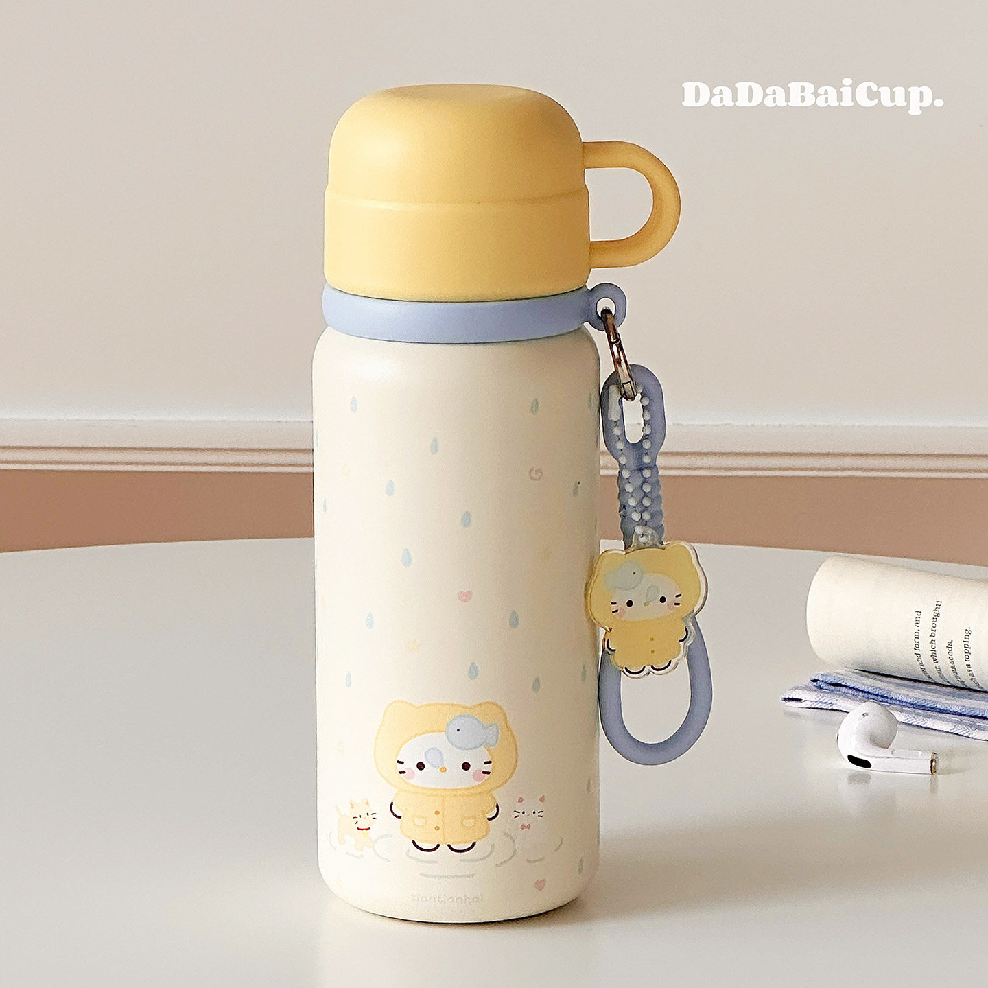2025新款吸管保温杯女生高颜值三饮水杯学生上学用杯子儿童kt猫,餐饮具,保冷/保温杯,淘宝优惠券,粉丝福利购,淘宝优惠卷