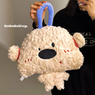 毛绒热水袋2025新款 注水可爱小狗学生暖手宝宝暖水袋充电防爆手提