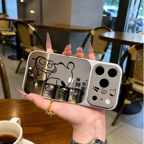 凤凤发财小狗适用苹果18promax手机壳iPhone17新款16proins风15Plus黑白15简约14高级感13小众12仿原镜面11