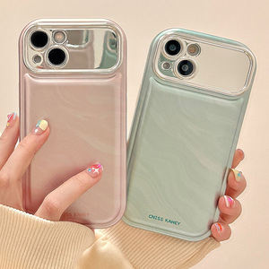 适用苹果14手机壳大视窗小众电镀磨砂iphone15promax镜头全包13pro新款12情侣11高级感13女款防摔软壳手机套
