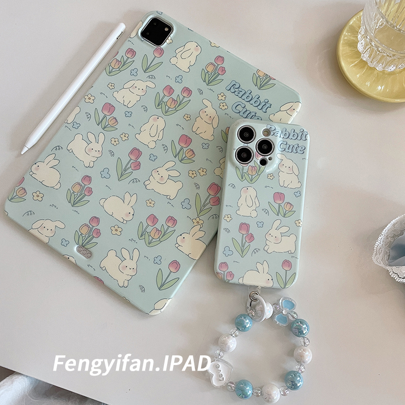 粉色郁金香兔子适用2022ipad保护壳新款pro11/10.9英寸苹果保护套air5/6硅胶ipadMini6/第10代平板防摔软壳套属于什么档次？