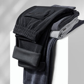 男士 秋冬季 宽松直筒运动裤 高端雪尼尔卫裤 加绒加厚保暖简约休闲裤