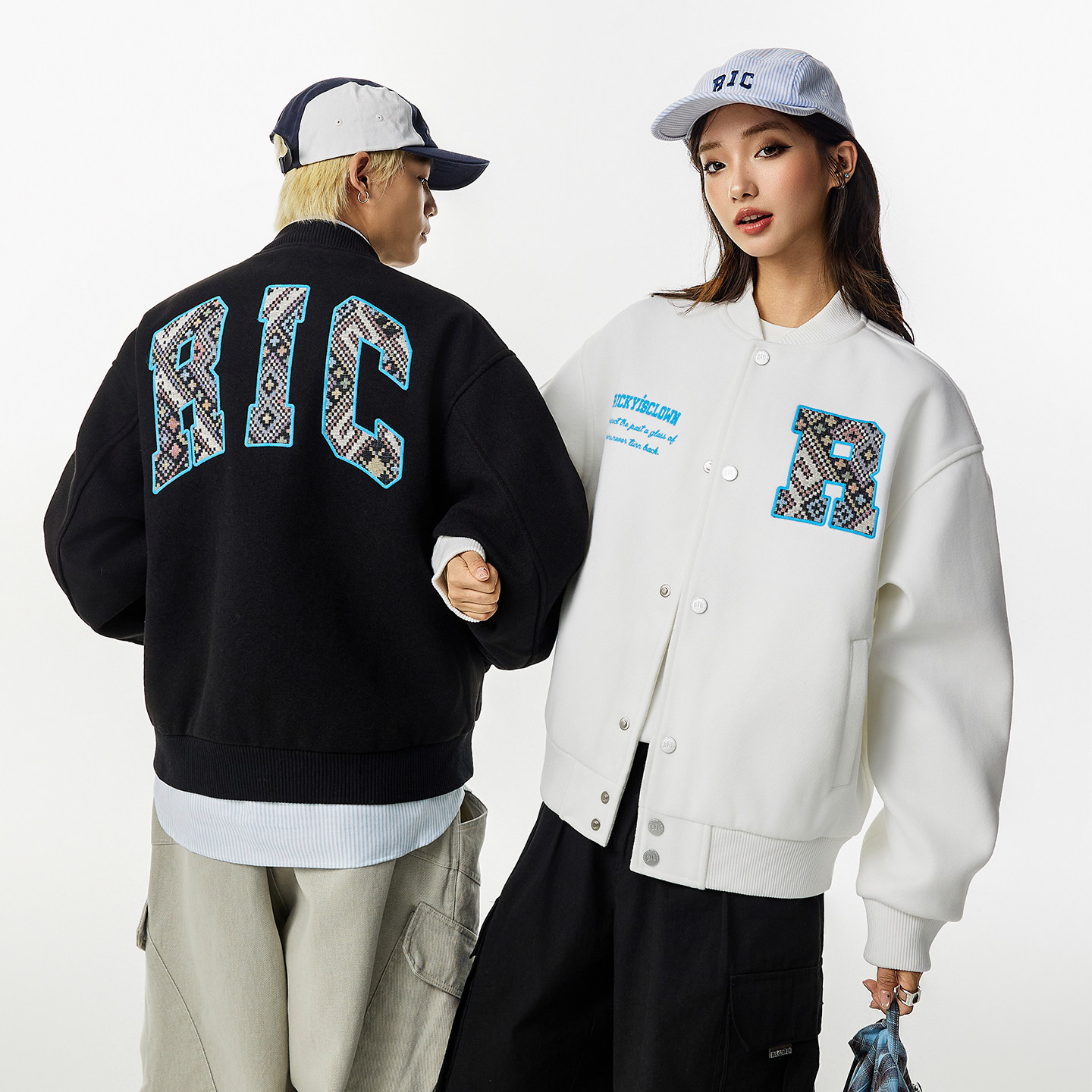 RIC迷民族棒球服外套男秋季夹克图片