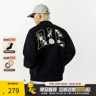 美式 RIC 山茶花刺绣棒球服夹克男款 2025秋季 外套潮牌女 宽松情侣装