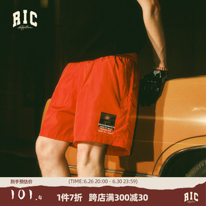 RickyIsClownRIC体感18℃印花短裤男夏季美式宽松休闲裤国潮牌