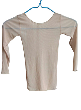 夏季薄款儿童肉色打底舞蹈衣男女童舞蹈打底衫隐形肤色紧身内衣白