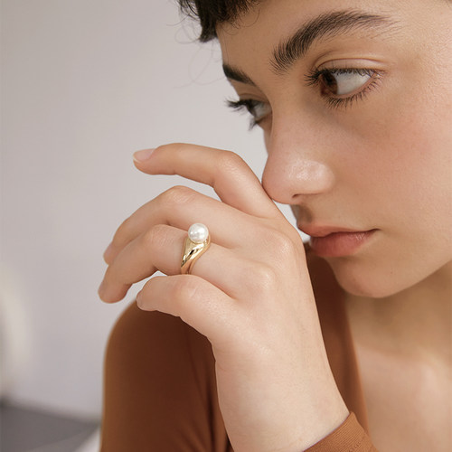 AuRevoirLesFilles珍珠戒指