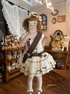 八分甜原创lolita幻想乐园2.0定金全棉低腰doll感op裙