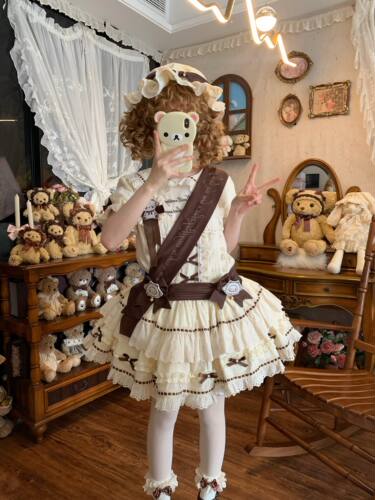 八分甜原创lolita幻想乐园2.0定金全棉低腰doll感op裙