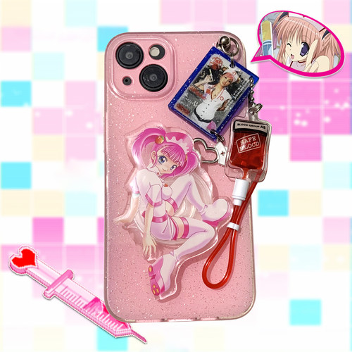 废物点心DIY美少女恋爱病栋气囊支架挂件适用于iPhone17手机壳