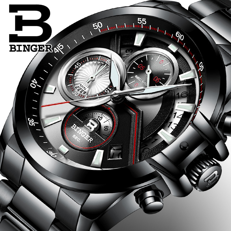 Binger men's quartz watch foreign trade wholesale 9016