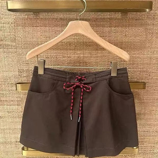 减龄高腰半身裙女欧货学院风百褶裙短裙 2025春夏新款
