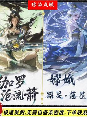 王者荣耀皮肤伽罗沧流剑嫦娥落星盏珍品传说李信问心剑无双