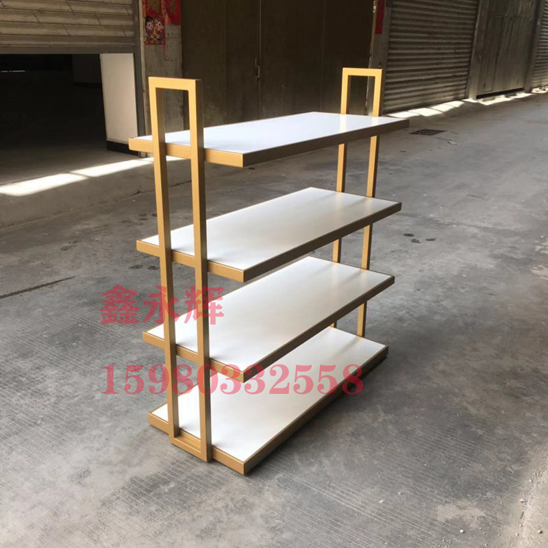 鑫永辉皮鞋商场金色展示架