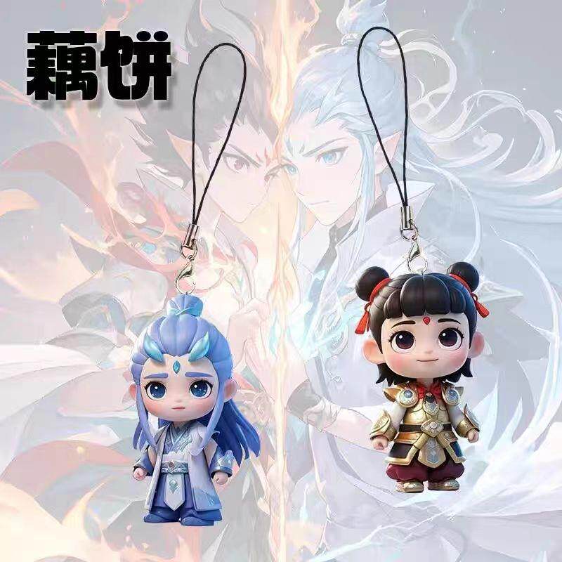 哪吒2魔童闹海藕饼CP手机链