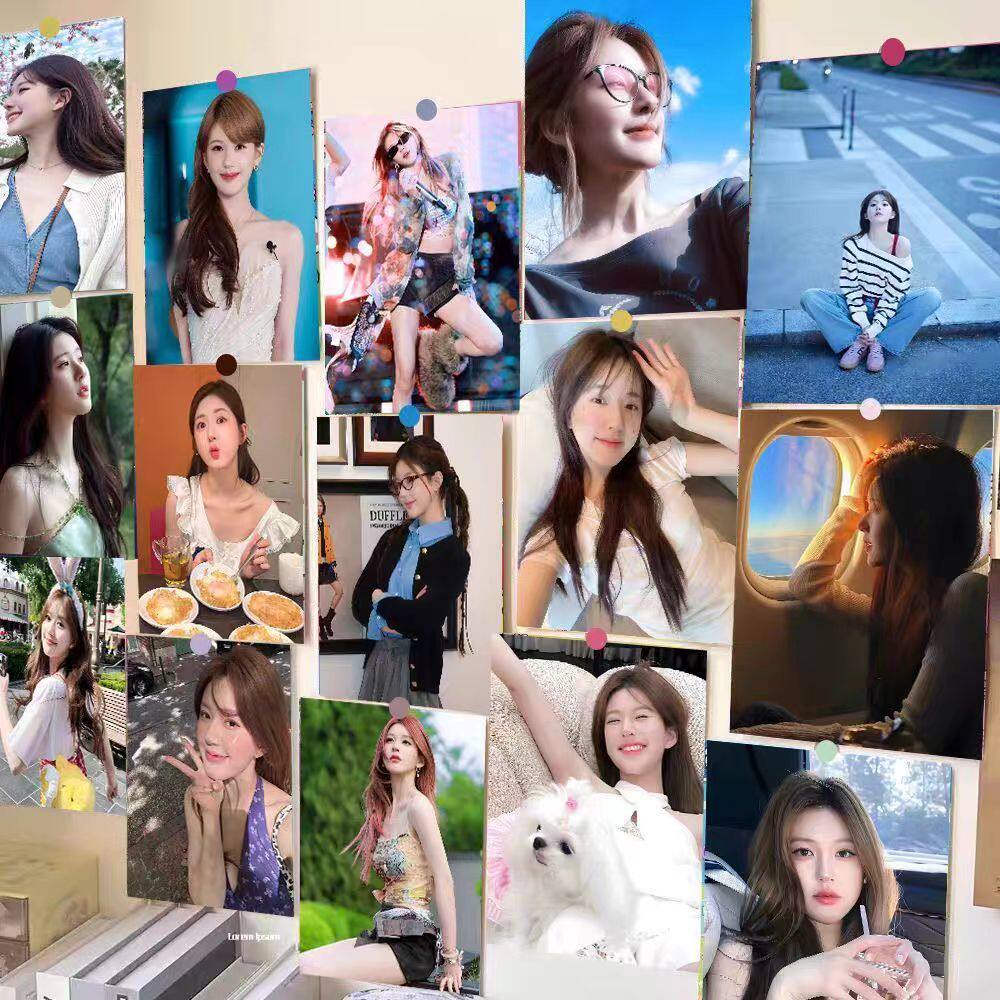 赵露思海报新款高清写真照片明星周边超大墙贴背景贴画贴纸明信片