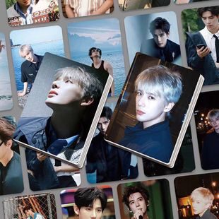 55张王安宇周边高颜小卡盒装3寸神隐古晋同款拍立得LOMO卡明信片