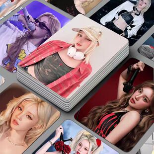 新款gidle宋雨琦单人小卡应援周边55张高清精美lomo卡盒装收藏卡