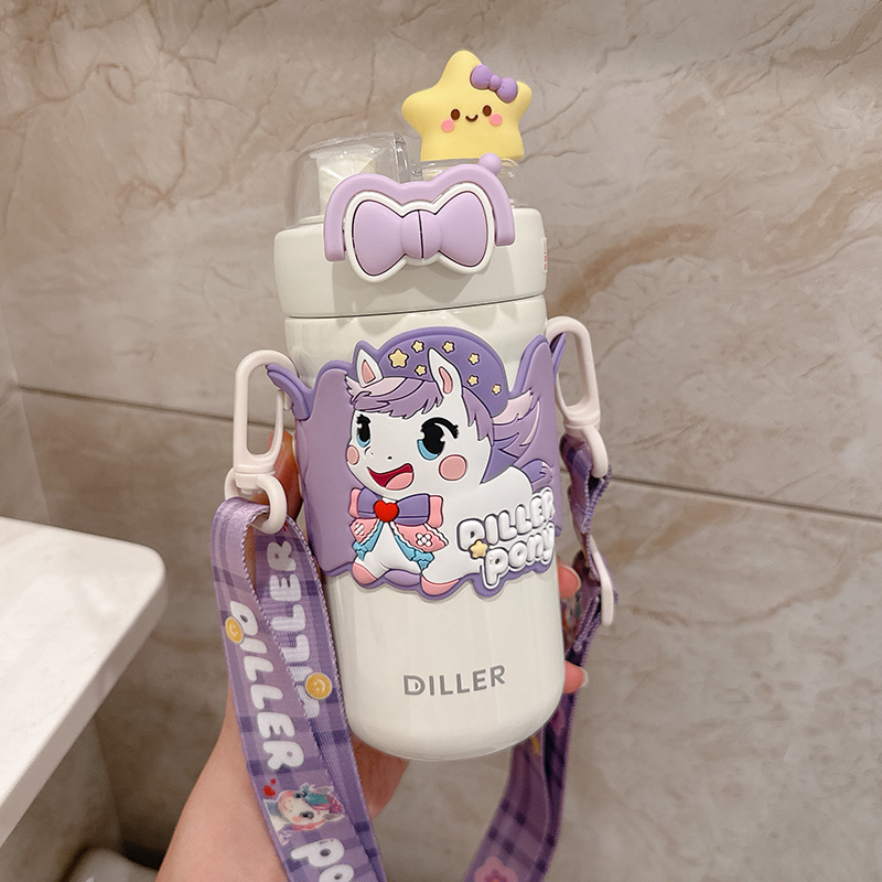 迪乐贝尔316不锈钢星愿马保温杯