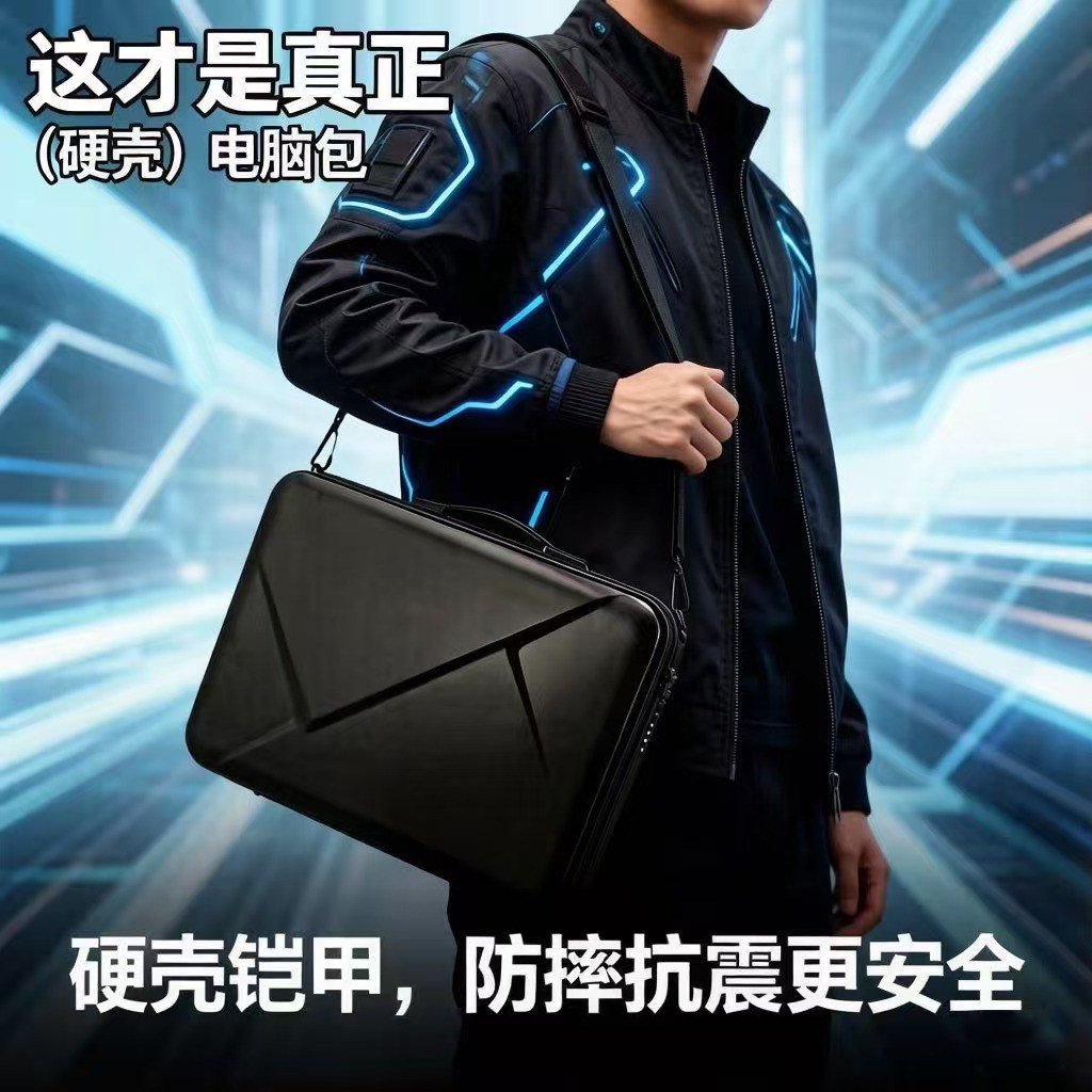 硬壳防摔抗震笔记本电脑包键盘包