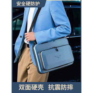 PEYCH硬壳笔记本电脑包双拉链手提包商务大容量防震防摔键盘收纳包防水18寸16寸14寸适用拯救者R9000枪神