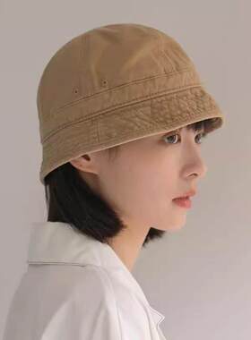 短檐渔夫帽女夏季水桶帽春秋遮阳帽女防晒帽子潮日系韩版百搭盆