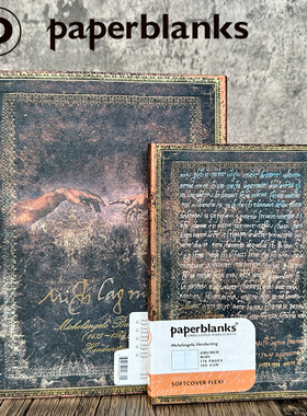 绝版paperblanks笔记本名人手稿软面米开朗基罗特斯拉复古记事本