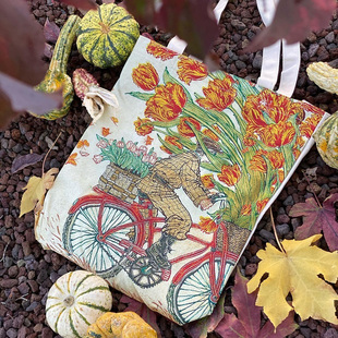 现货paperblanks经典 图案帆布袋购物袋环保袋收纳袋女士单肩轻便