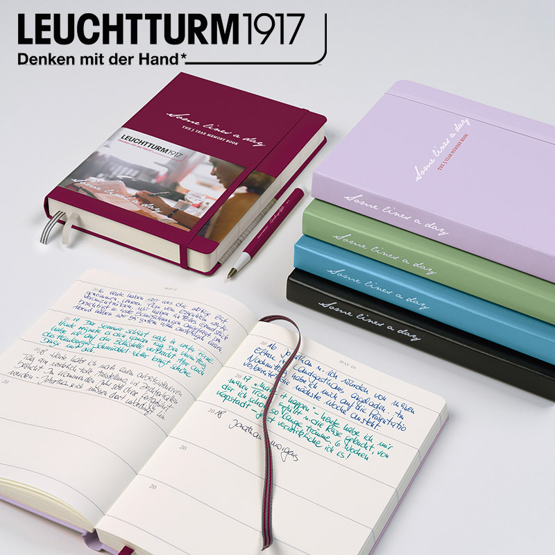 现货德国灯塔leuchtturm1917笔记本子超厚商务工作五年A5年日记本 文具电教/文化用品/商务用品 笔记本/记事本 原图主图