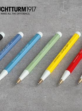 进口德国灯塔leuchtturm1917旋转金属圆珠笔芯速干宝珠笔机械铅笔