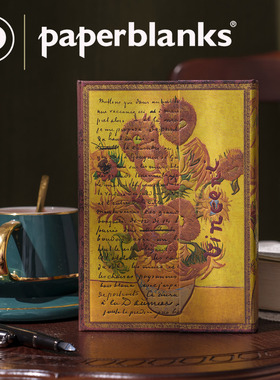新款Paperblanks复古笔记本名人手稿画家梵高向日葵记事本子精美
