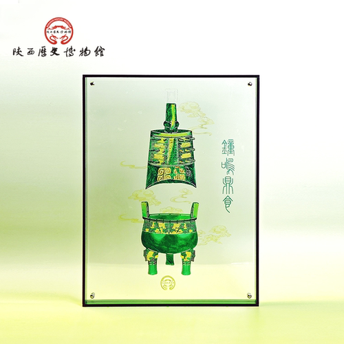 陕历博文创钟鸣鼎食非遗皮影画