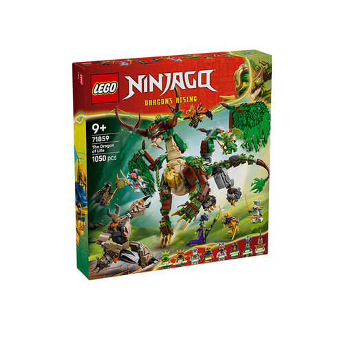 乐高幻影忍者系列71859生命源龙儿童益智男女孩拼搭积木玩具礼物