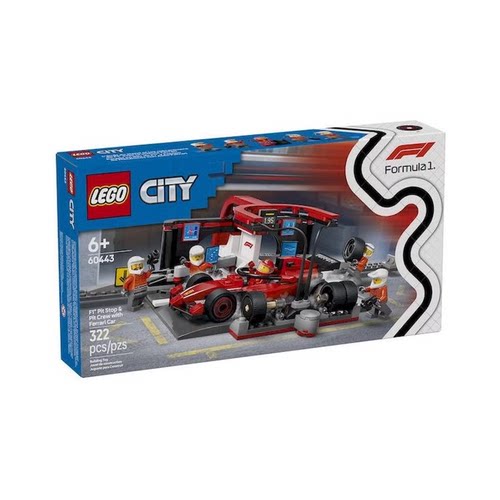 乐高60443法拉利F1汽车维修站