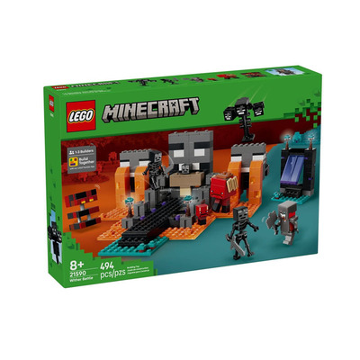 乐高我的世界系列21590凋灵之战儿童益智男女孩拼搭积木玩具礼物