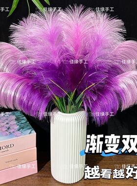 双色芦苇花全套材料手工DIY材料