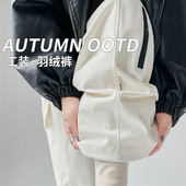 羽绒裤 女2025冬季 款 工装 外穿东北零下40防风防水滑雪旅游雪地棉裤