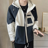 秋季夹克男2025新款高级感潮牌连帽冲锋衣外套JK771-P125，男装夹克，电商D236（原A051）
