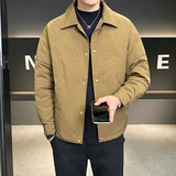 白鸭绒羽绒服男翻领纯色帅休闲百搭外套潮流YR800-P200，男装羽绒服，电商D236（原A051）