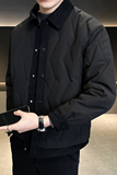 秋冬拼接假两件二棉夹克棉服绗线短款棉衣外套男2392-P115，男装夹克，电商D236（原A051）