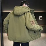 工装连帽羽绒服男装大码冬季外套YR210-P195，男装羽绒服，电商D236（原A051）