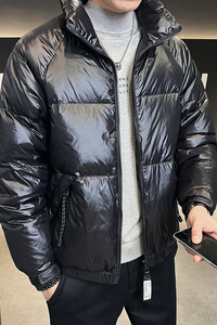 男士短款羽绒服加厚立领潮牌冬季面包服男款外套YR021-P160图片
