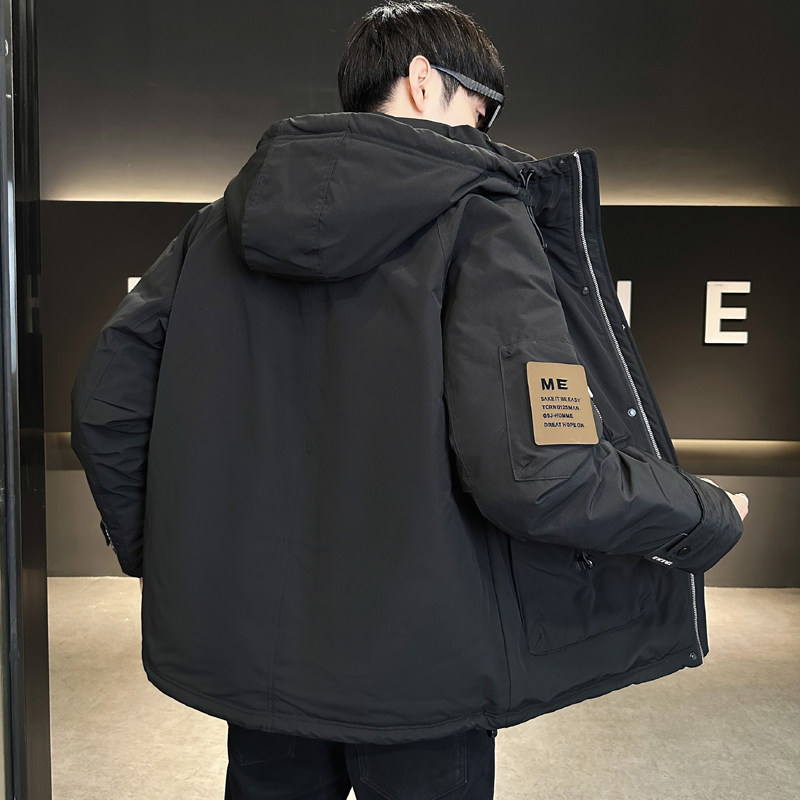 工装连帽羽绒服男装大码冬季外套YR210-P195,男装羽绒服,电商D236（原A051）
