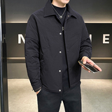 白鸭绒羽绒服男翻领纯色帅休闲百搭外套潮流YR800-P200，男装羽绒服，电商D236（原A051）